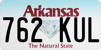 AR license plate 762KUL