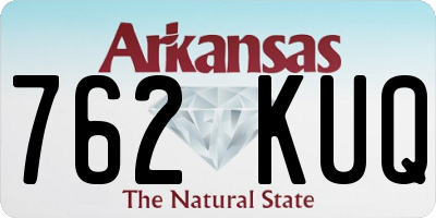 AR license plate 762KUQ