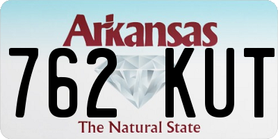 AR license plate 762KUT