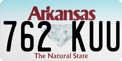 AR license plate 762KUU