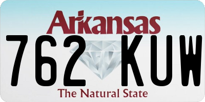 AR license plate 762KUW