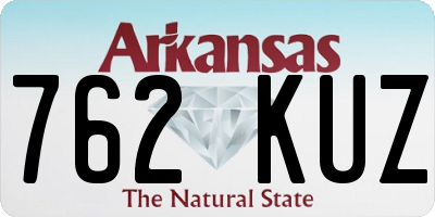 AR license plate 762KUZ