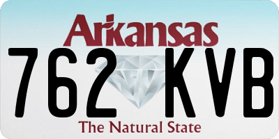 AR license plate 762KVB