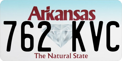 AR license plate 762KVC