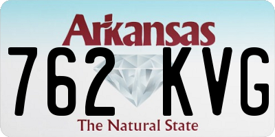 AR license plate 762KVG
