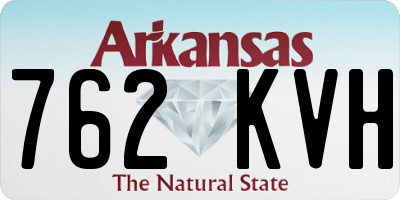 AR license plate 762KVH
