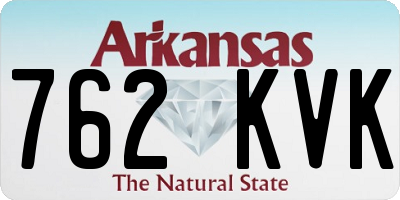 AR license plate 762KVK