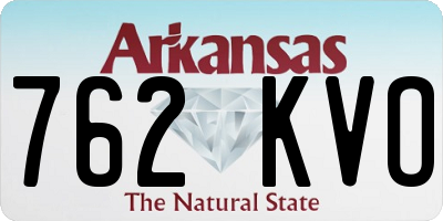 AR license plate 762KVO