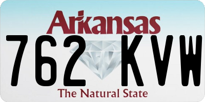AR license plate 762KVW