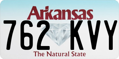 AR license plate 762KVY