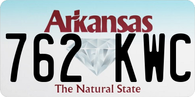 AR license plate 762KWC