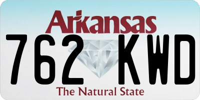 AR license plate 762KWD