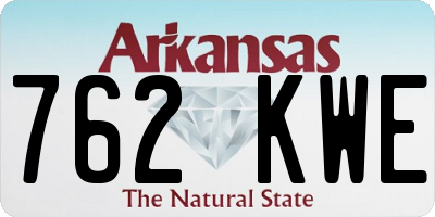 AR license plate 762KWE