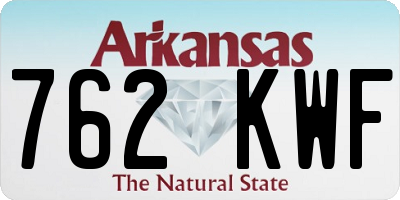 AR license plate 762KWF