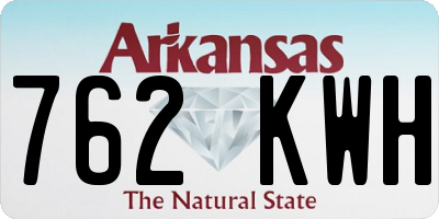 AR license plate 762KWH