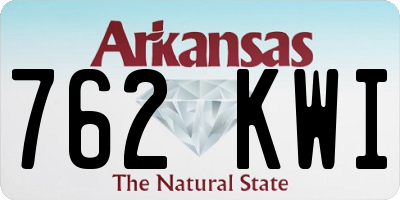 AR license plate 762KWI