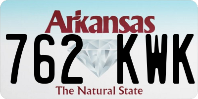 AR license plate 762KWK