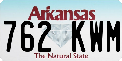 AR license plate 762KWM