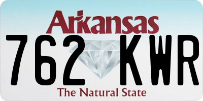 AR license plate 762KWR