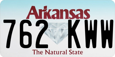 AR license plate 762KWW
