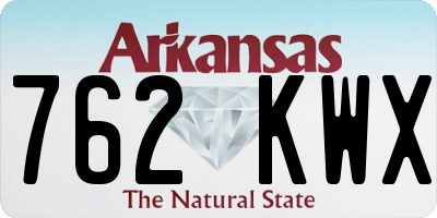 AR license plate 762KWX