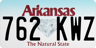 AR license plate 762KWZ
