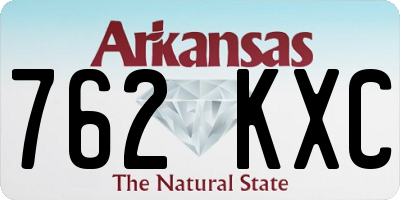 AR license plate 762KXC