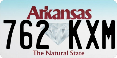 AR license plate 762KXM