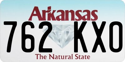 AR license plate 762KXO