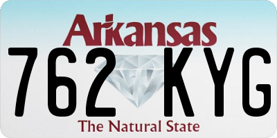 AR license plate 762KYG