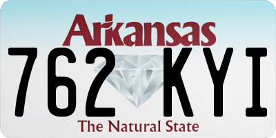 AR license plate 762KYI