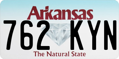 AR license plate 762KYN