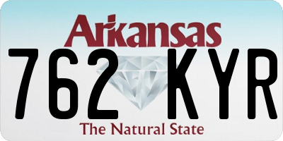AR license plate 762KYR