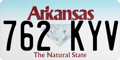AR license plate 762KYV