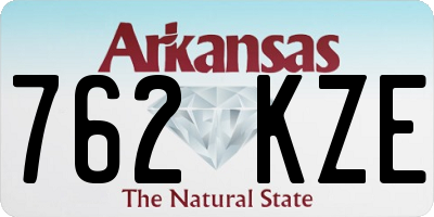 AR license plate 762KZE