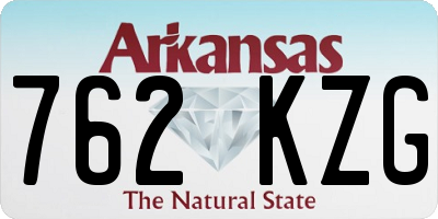 AR license plate 762KZG