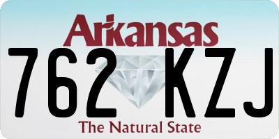 AR license plate 762KZJ