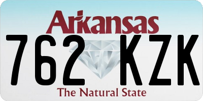 AR license plate 762KZK
