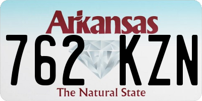 AR license plate 762KZN
