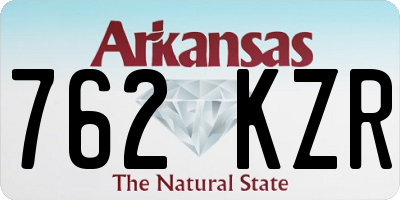 AR license plate 762KZR