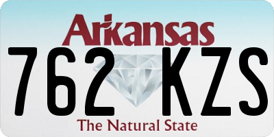 AR license plate 762KZS