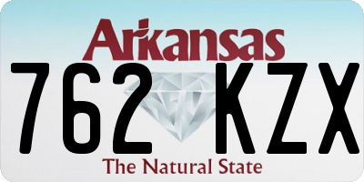 AR license plate 762KZX