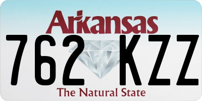 AR license plate 762KZZ