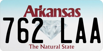 AR license plate 762LAA