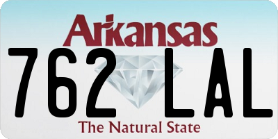 AR license plate 762LAL