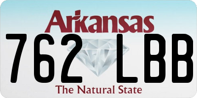 AR license plate 762LBB