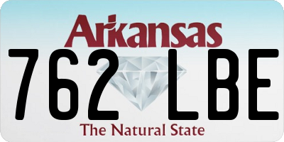 AR license plate 762LBE
