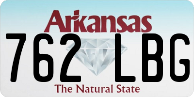 AR license plate 762LBG