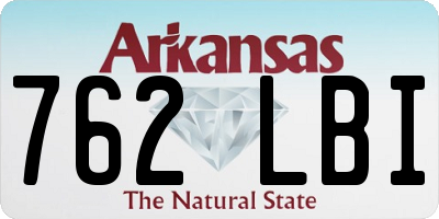 AR license plate 762LBI