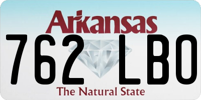 AR license plate 762LBO